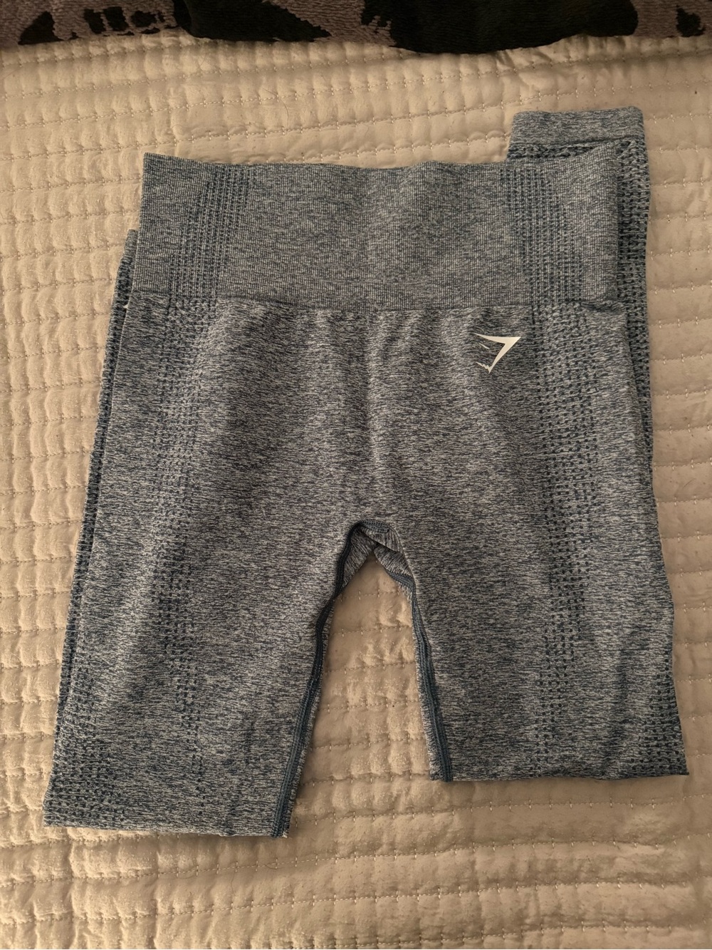 Gymshark Heather Grey/Blueish Seamless Leggings